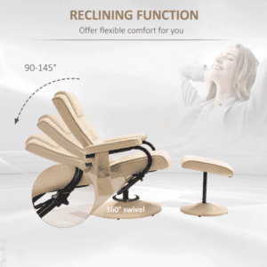 Chair w/ High Density Cushion & Footrest