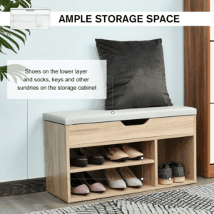 Homcom Sit-On Shoe Storage Grey