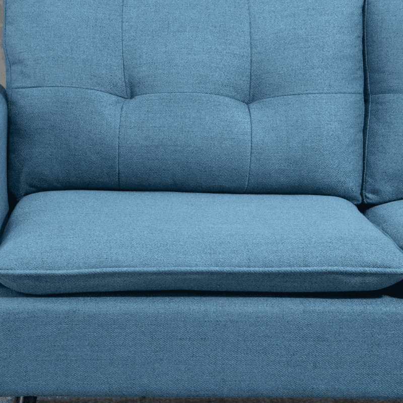 Homcom 2 Seater Sofas Button Tufted Blue Homcom 2 Seater Sofas Button Tufted Blue
