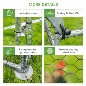 PawHut Walk In Chicken Coop/Run