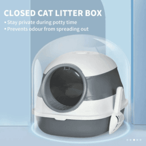 PawHut Cat Litter Tray w/ Lid Deodorant