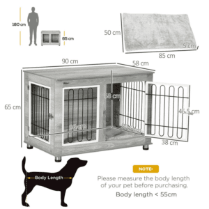 PawHut Dog Crate End Table PawHut Dog Crate End Table