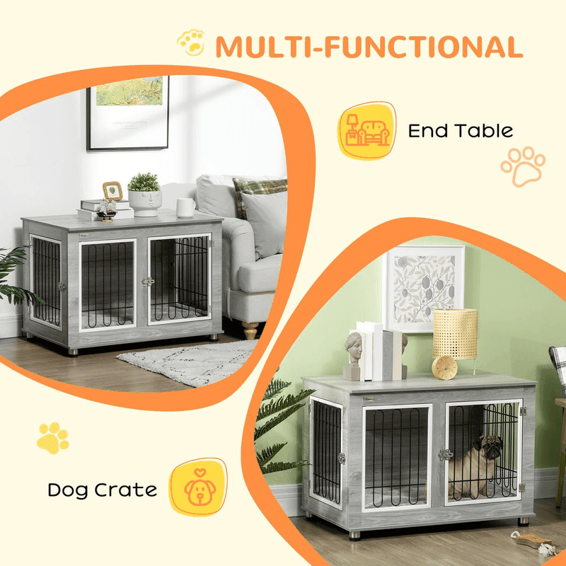 PawHut Dog Crate End Table PawHut Dog Crate End Table