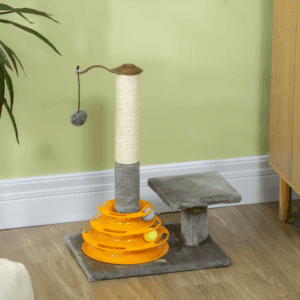 PawHut Cat Tree w/ Cat Toys 56cm