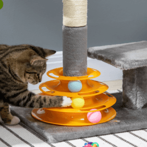 PawHut Cat Tree w/ Cat Toys 56cm