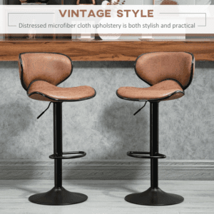 Homcom Vintage Bar Stools Set of 2