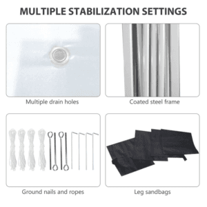 Outsunny 3 x 3m Pop Up Gazebo White