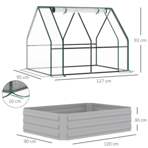 Outsunny Raised Planter Greenhouse