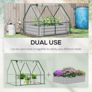 Outsunny Raised Planter Greenhouse