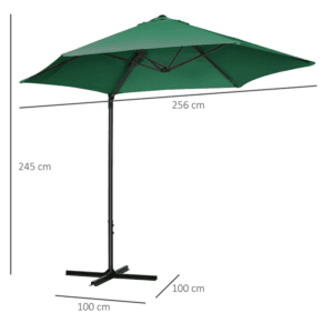 Outsunny Cantilever Parasol 2.5m