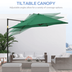 Outsunny Cantilever Parasol 2.5m