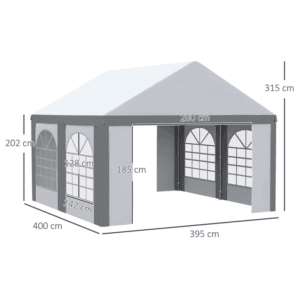 Outsunny Marquee Gazebo 4 x 4m