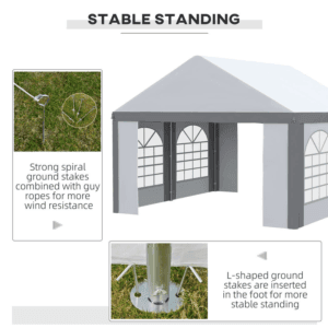 Outsunny Marquee Gazebo 4 x 4m