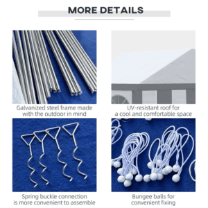 Outsunny Marquee Gazebo 4 x 4m