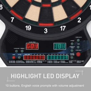 Homcom Electronic Dartboard LED Score