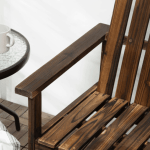 Outsunny Wooden Bench 2 People Loveseat