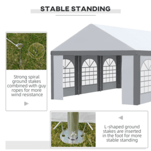 Outsunny 6 x 4m Gazebo with Sides