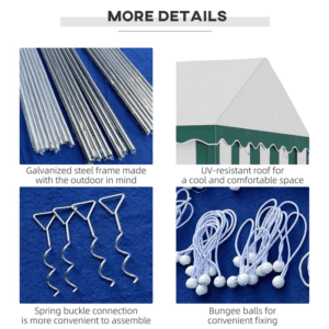 Outsunny Marquee Gazebo Tent 6 x 4m