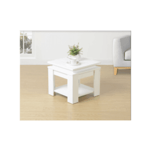 Effulgence Square Side Table w/ Blue LED Light
