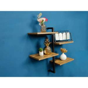 Pargi Dark Oak Tall Wall Shelf