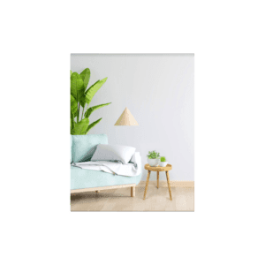 Slender Round Side Table Cane Oak