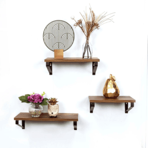 Pargi Dark Oak Floating Wall Shelves