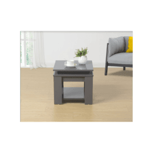 Effulgence Square Side Table w/ Blue LED Light
