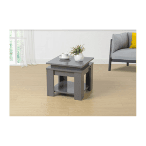 Effulgence Square Side Table w/ Blue LED Light