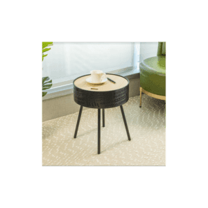 Slender Lift Top Round Side Table