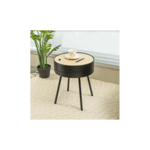 Slender Lift Top Round Side Table