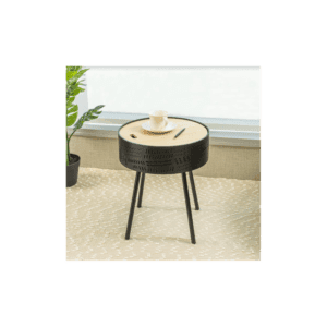 Slender Lift Top Round Side Table