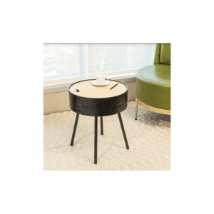 Slender Lift Top Round Side Table