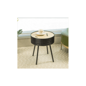 Slender Lift Top Round Side Table