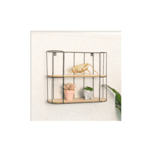 Chelf 2 Tier Bar Wall Shelf MDF + Iron