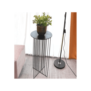 Slender Metal Flower Stand Side Table