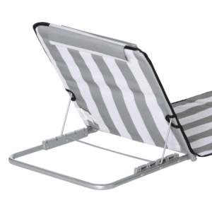 Outsunny Reclining Chair Set w/ Pillow 2 Pieces Grey
