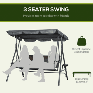 Outsunny 3 Seater Swing Bench