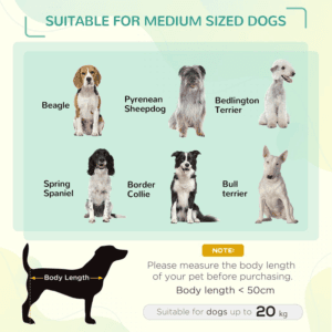 PawHut Elevated Dog Bed Cooling w/ Canopy