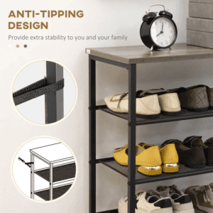Homcom Shoe Rack 8-tier Shoe Storage