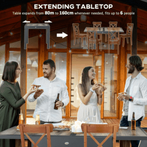 Outsunny Extendable Dining Table Patio