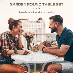 Outsunny Aluminium Bistro Set