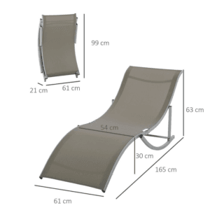 Outsunny Recliner Sun Lounger Set of 2