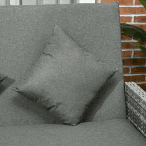 Outsunny 2 Seater Sun Lounger Rattan