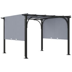 Outsunny Retractable Pergola Canopy