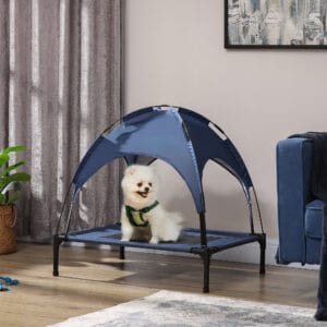 PawHut Elevated Dog Bed Cooling w/Canopy
