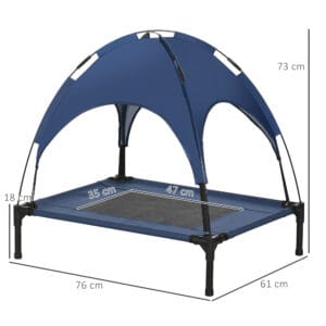 PawHut Elevated Dog Bed Cooling w/Canopy