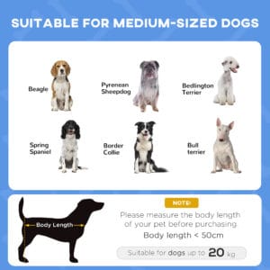 PawHut Elevated Dog Bed Cooling w/Canopy