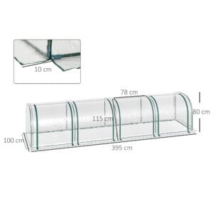 Outsunny Tunnel Greenhouse Steel