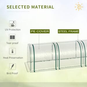 Outsunny Tunnel Greenhouse Steel