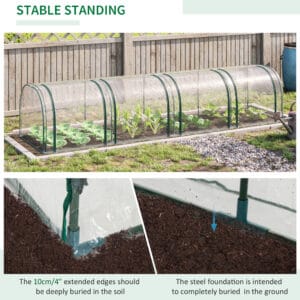 Outsunny Tunnel Greenhouse Steel